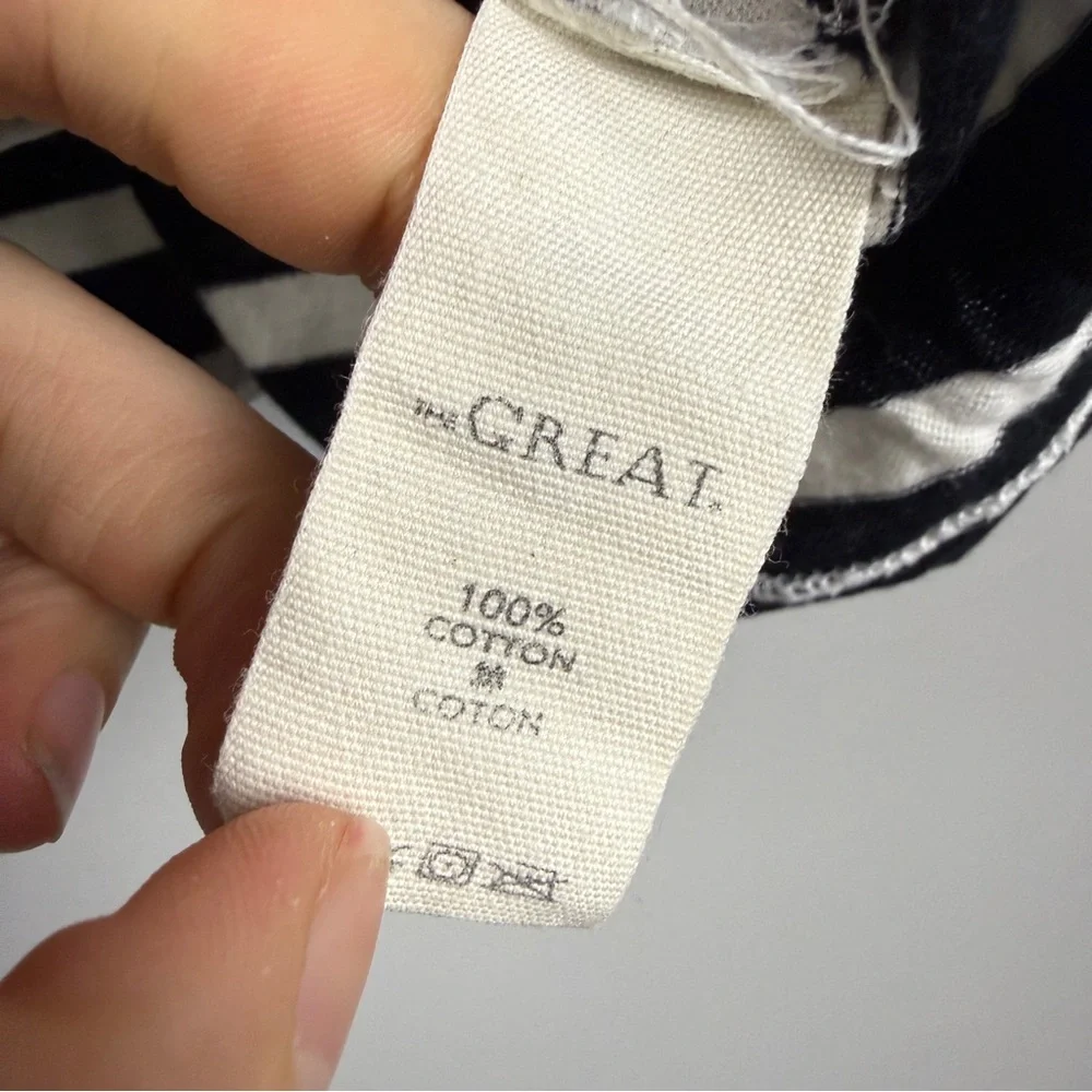 The Great Striped Flower Embroidered Cotton Tee - Picture 5 of 5